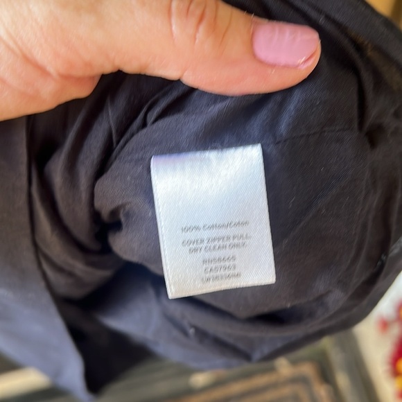 LEWIT Sz 10 Navy 100% Cotton One Shoulder Tunic Mini Dress Evening Cocktail - Picture 10 of 12